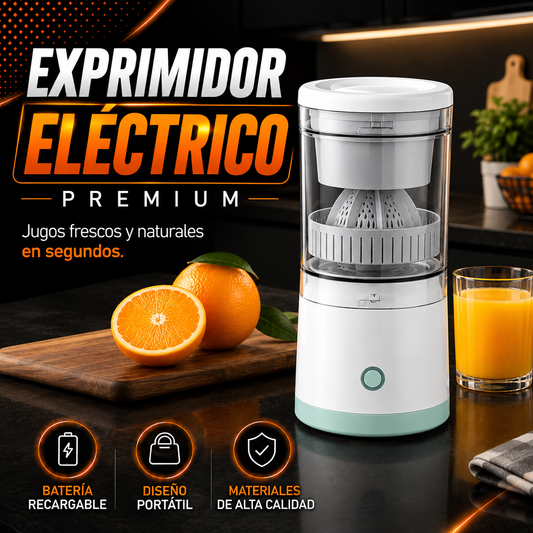 Exprimidor Eléctrico Premium con batería recargable