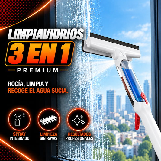 LIMPIAVIDRIOS 3 EN 1 PREMIUM