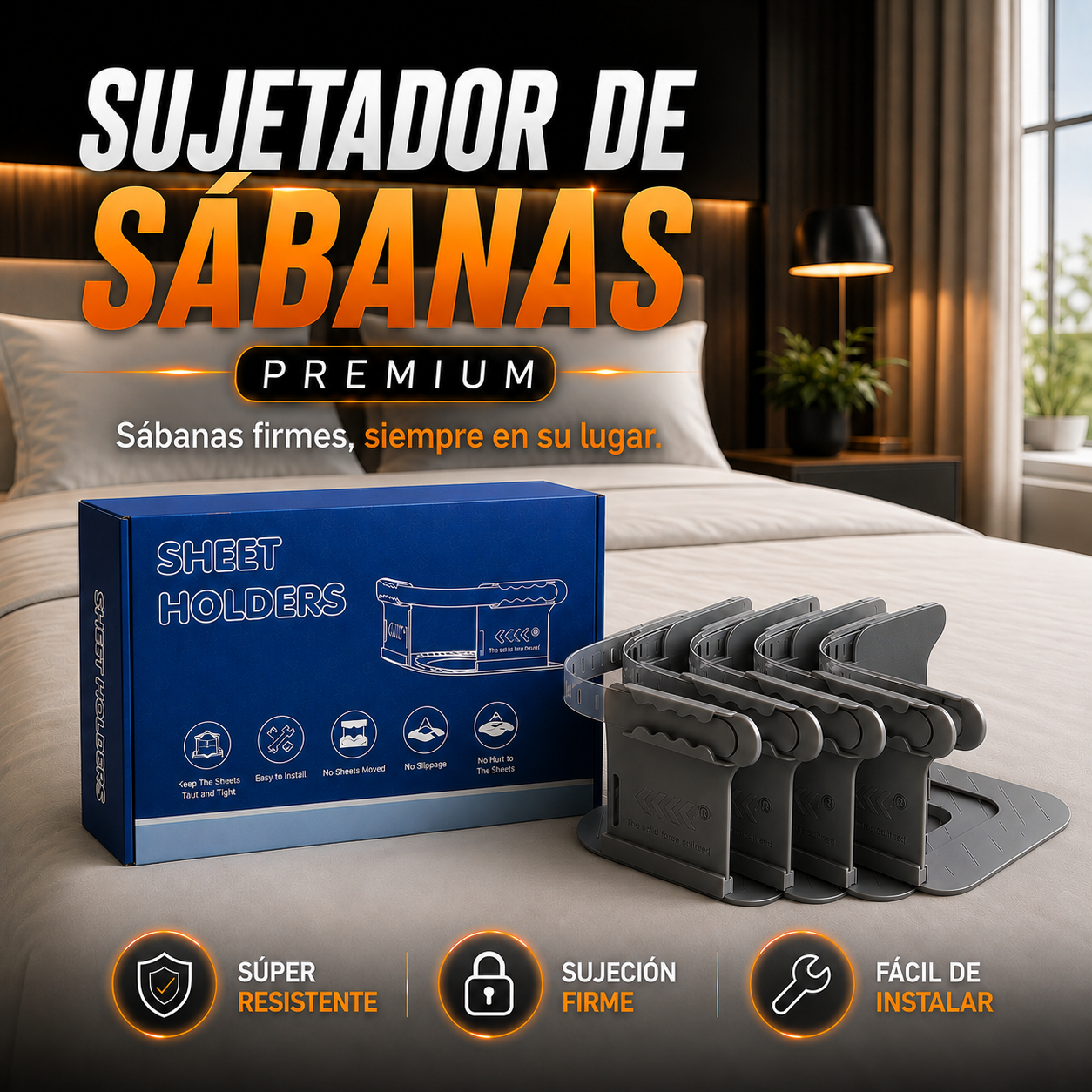 Sujetador de Sábanas Premium